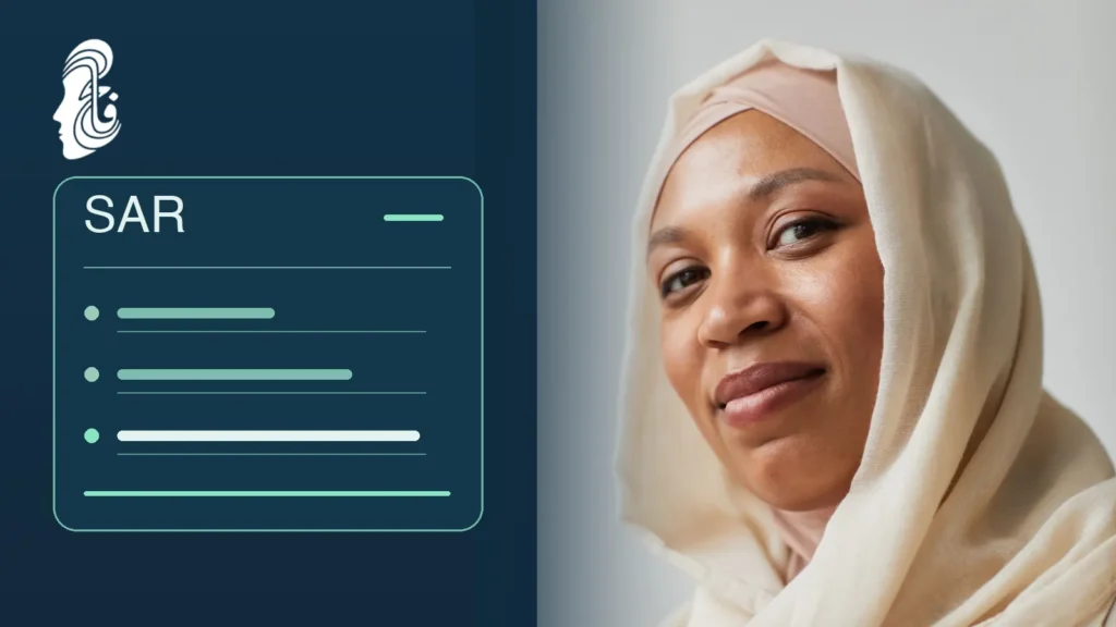 صورة تعبيرية لامرأة محجبة مع رسم يوضح اختلاف تكلفة شد الوجه في الرياض حسب نطاق العملية – د. فالح الشهراني